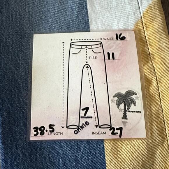 LEVI’S Premium 501 Cropped Moto Jean Color Block  Zipper Womens 30x28 Year 2018 - Picture 3 of 9